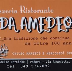 Ristorante Pizzeria Da Amedeo, San Giorgio delle Pertiche orari di apertura