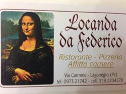 Locanda da Federico, Lagonegro orari di apertura