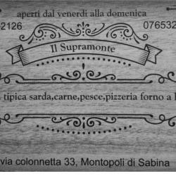 Supramonte Ristorante Pizzeria, Montopoli di Sabina orari di apertura