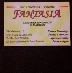 Pizzeria Trattoria Fantasia, Lazise orari di apertura