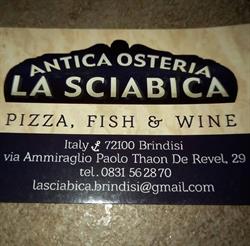 Antica Osteria Pizzeria La Sciabica, Brindisi orari di apertura