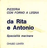 Da Rita e Antonio, Milano orari di apertura