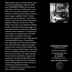 Autovino Gioacchino Laboratorio Ceramica Rossa, Palermo orari di apertura