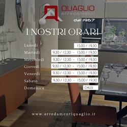 Arredamenti Quaglio SRL, Collegno orari di apertura