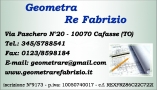Studio Tecnico RE Geom. Fabrizio, Cafasse orari di apertura