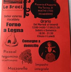 Le Braci, Mathi orari di apertura