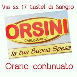 Orsini Market S.r.l., Castel di Sangro orari di apertura