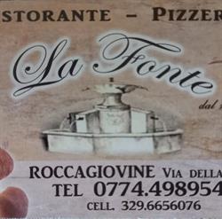 Pizzeria La Fonte Di Sartori G., Roccagiovine orari di apertura