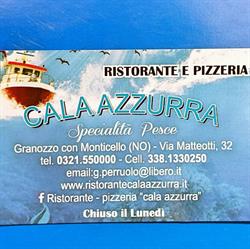 Ristorante Pizzeria Cala Azzurra, Granozzo con Monticello orari di apertura