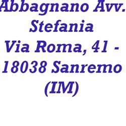 Abbagnano Avv. Stefania, Sanremo orari di apertura