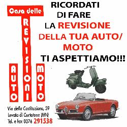 Casa delle Revisioni Auto e Moto, Curtatone orari di apertura