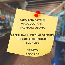 Farmacia Catelli, Fagnano Olona orari di apertura