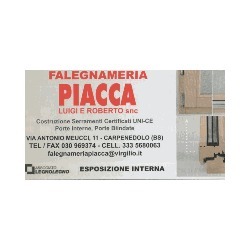 Falegnameria Costruzioni Serramenti Piacca Luigi e Roberto, Carpenedolo orari di apertura