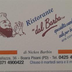 Ristorante Dal Barba, Boara Pisani orari di apertura
