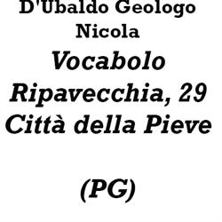 D'Ubaldo Geologo Nicola, Città della Pieve orari di apertura