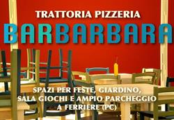 Bar Pizzeria Trattoria Barbara, Ferriere orari di apertura