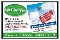 Fonte S. Giuseppe Fonte S. Giuseppe S.r.l, Aprilia orari di apertura