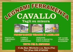 Cavallo Osvaldo Legnami Ferramenta, Tagli su Misura, Sava orari di apertura