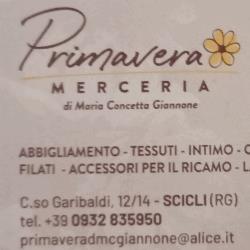 Abbigliamento Merceria Primavera, Scicli orari di apertura