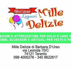 Mille Delizie per Torte e Feste, Taranto orari di apertura