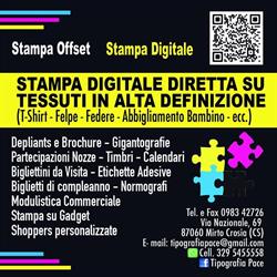 Tipografia Pace Maria Tipografia Artigiana Crosia, Mirto - Orari di apertura
