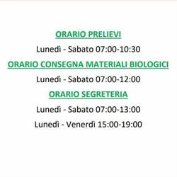 Laboratorio Analisi Cliniche Dott. Scorcelletti, Senigallia orari di apertura