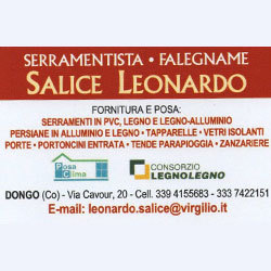 Salice Leonardo Serramentista - Falegname, Dongo orari di apertura