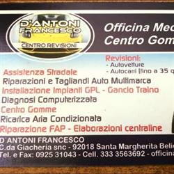 Officina Meccanica Centro Revisione D'Antoni, Santa Margherita di Belice orari di apertura
