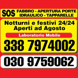 Carrassi Pronto Intervento Serrature, Riparazione Tapparelle , IIdraulico, Brescia orari di apertura