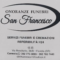 Agenzia Funebre San Francesco, Floridia orari di apertura