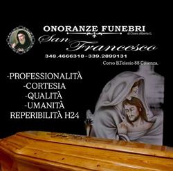 Onoranze Funebri San Francesco, Cosenza orari di apertura