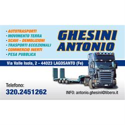 Ghesini Antonio Autotrasporti Movimento Terra, Lagosanto orari di apertura