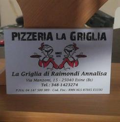 Pizzeria La Griglia di Raimondi, Esine orari di apertura