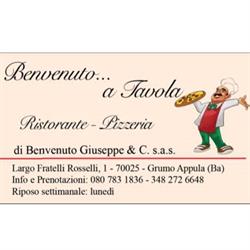 Benvenuto A Tavola, Grumo Appula orari di apertura