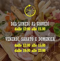 Bacco Bistrot, Bosa orari di apertura