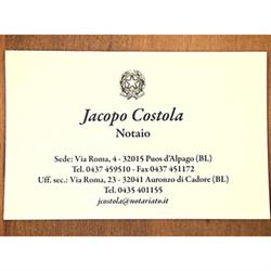 Costola Notaio Jacopo, Alpago orari di apertura