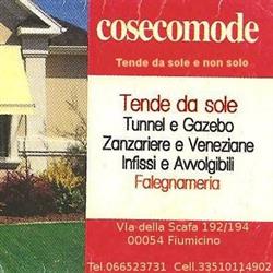 TENDE DA SOLE E NON SOLO COSECOMODE ROMA, Fiumicino orari di apertura