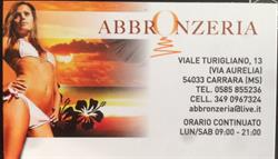 Abbronzeria, Carrara orari di apertura