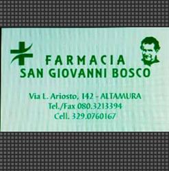 Farmacia San Giovanni Bosco, Altamura orari di apertura