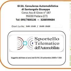 Gi.Sa. Consulenza Automobilistica Di Santangelo Giuseppe, Pedara orari di apertura