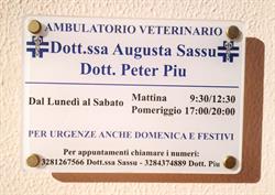 Ambulatorio Veterinario Sorso Dott.PETER PIU Dott.ssa AUGUSTA SASSU, orari di apertura