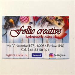 Follie Creative, Ercolano orari di apertura