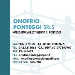 Onofrio ponteggi SRLS, Potenza orari di apertura