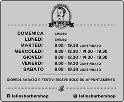 Da Lello Barbershop, Finale Ligure orari di apertura