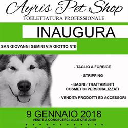 Ayris Pet Shop, San Giovanni Gemini orari di apertura