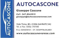 Autocascone di Giuseppe Cascone, Gavirate orari di apertura