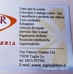 PAMAR Cartolibreria - Edicola - Ricevitoria Sisal, Tuglie orari di apertura