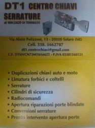Dt1 centro chiavi, Solaro orari di apertura