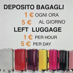 Deposito Bagagli Firenze, orari di apertura
