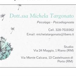 Dott.ssa Michela Targonato Psicologa clinica - Psicodiagnosta, Castelnuovo di Porto orari di apertura